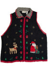 Vintage Black Ugly Christmas Vest 59740