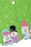 Happy Snowmen Ugly Christmas Cardigan 61381