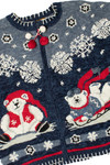 Snowy Polar Bears Ugly Christmas Cardigan 61384