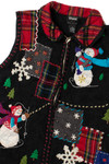 Snowman Patchwork Ugly Christmas Vest 61399