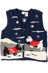 Dogs In Sweaters Navy Ugly Christmas Vest 61404