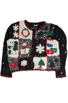 Vintage Black Ugly Christmas Cardigan 59848