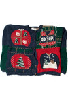 Christmas Sweater Prints On Ugly Christmas Cardigan 61431