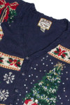 Vintage Blue Ugly Christmas Cardigan 59888