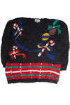 Vintage Black Ugly Christmas Cardigan 59894