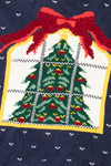 Christmas Tree In Snowy Window Ugly Christmas Sweater 61452