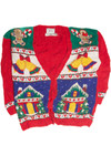 Vintage Red Ugly Christmas Cardigan 59921