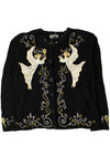 Embroidered Angels Ugly Christmas Cardigan 61459