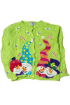 Silly Snowmen Ugly Christmas Cardigan 61462