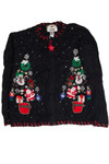 Vintage Black Ugly Christmas Cardigan 59948