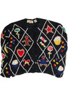 Vintage Black Ugly Christmas Cardigan 59979