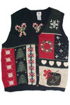 Vintage Black Ugly Christmas Vest 59986