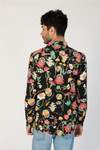 Mushroom Paisley Long Sleeve Button Up Shirt