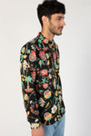 Mushroom Paisley Long Sleeve Button Up Shirt