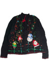 Vintage Black Ugly Christmas Cardigan