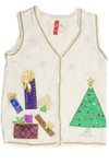 Vintage White Ugly Christmas Vest 60851