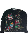 Vintage Black Ugly Christmas Cardigan 60853