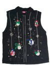 Vintage Black Ugly Christmas Vest 60862