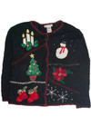 Vintage Black Ugly Christmas Vest 60864