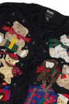 Vintage Black Ugly Christmas Cardigan 60871