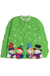 Vintage Green Ugly Christmas Cardigan 60887