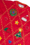 Vintage Red Ugly Christmas Sweater 60893