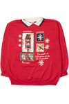 Cottagecore Ugly Christmas Collared Sweatshirt 62196