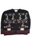 Vintage Black Ugly Christmas Cardigan 60914