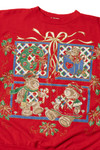 Vintage Bears & Wreaths Ugly Christmas Sweater