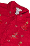 Vintage Red Ugly Christmas Cardigan 60922