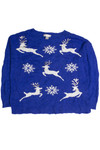 Vintage Blue Ugly Christmas Sweater 60941