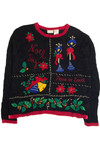 Vintage Black Ugly Christmas Cardigan 60947