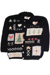 Vintage Black Ugly Christmas Cardigan 60955