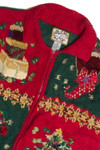 Vintage Red Ugly Christmas Cardigan 60964