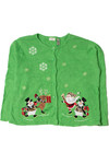 Cheetah Print Accents Ugly Christmas Cardigan 62241