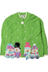 Happy Snowmen Ugly Christmas Cardigan 62251