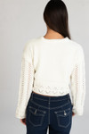 Egret Mixed Stitch Sweater