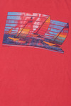 Vintage 1981 "Clearwater Beach" Sailing Graphic Long Sleeve T-Shirt