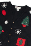 Vintage Black Ugly Christmas Vest 60976