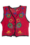 Vintage Red Ugly Christmas Vest 60984