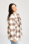 Cocoa Sherpa Lined Flannel Jacket