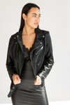 Pleather Moto Jacket