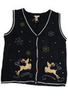 Vintage Black Ugly Christmas Vest 62290