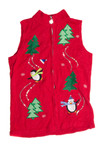 Vintage Red Ugly Christmas Vest 62296