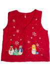 Vintage Red Ugly Christmas Vest 62298
