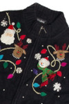 Vintage Black Ugly Christmas Vest 62301