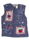 Vintage Blue Ugly Christmas Vest 62304