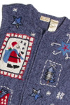 Vintage Blue Ugly Christmas Vest 62304