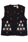 Vintage Black Ugly Christmas Vest 62305