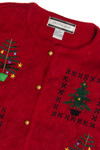 Vintage Red Ugly Christmas Cardigan 62309